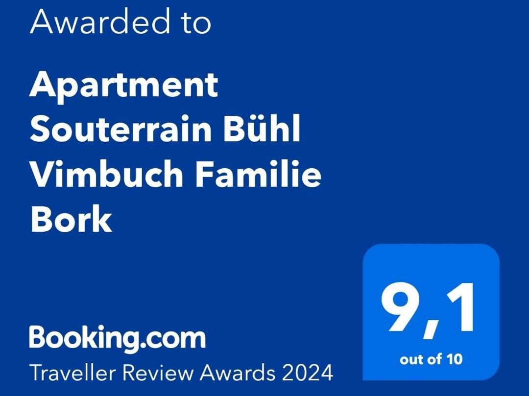 Apartment Souterrain Buehl Vimbuch Familie Bork Exteriér fotografie